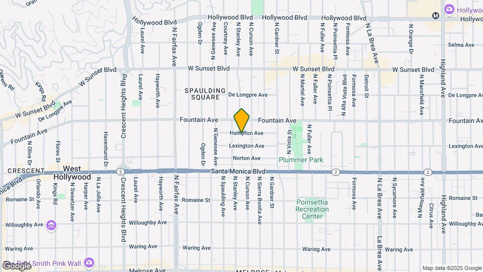 7620 Hampton Ave Map and Location Details