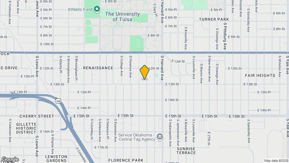 1244 S Gary Ave Map and Location Details