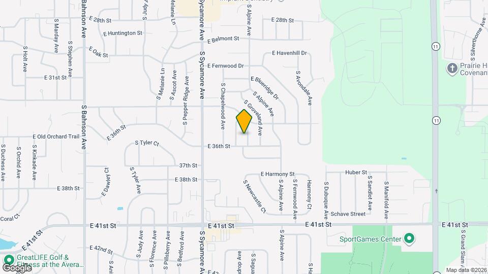 2721 S Maywood Dr Map and Location Details