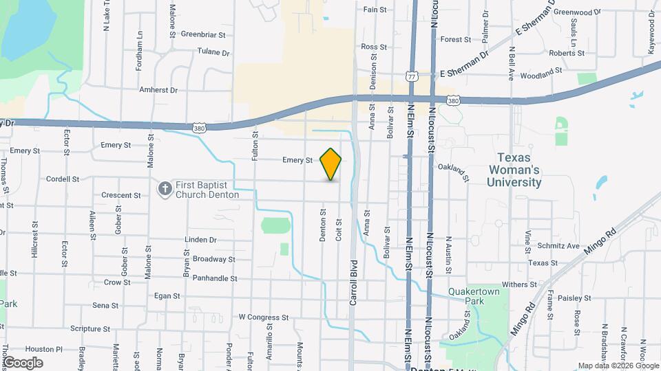 609 Cordell St Map and Location Details