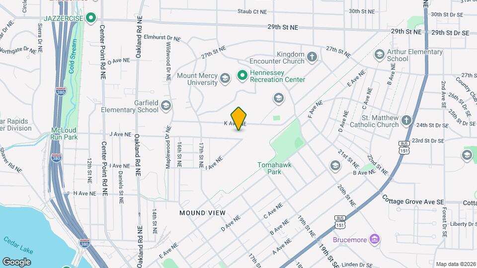 1838 J Ave NE Map and Location Details