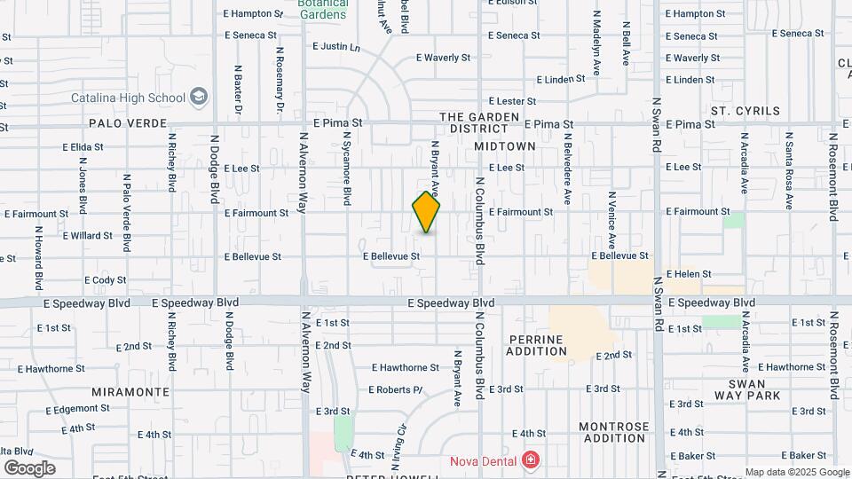 1245-1285 N Bryant Ave Mapa y Detalles de la Ubicación