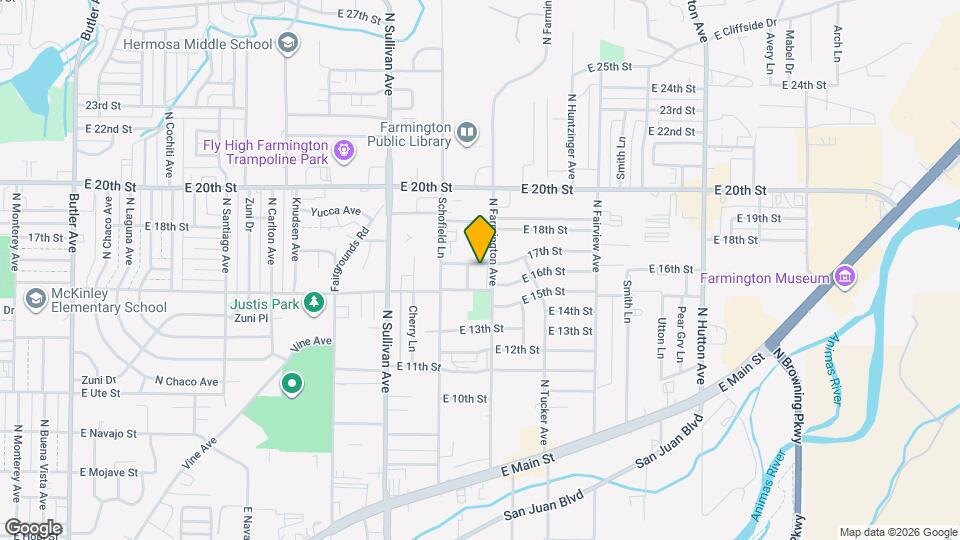 1631 N Farmington Ave Map and Location Details