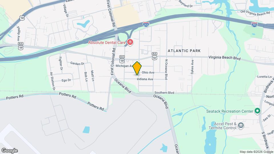 1604 Indiana Ave Map and Location Details