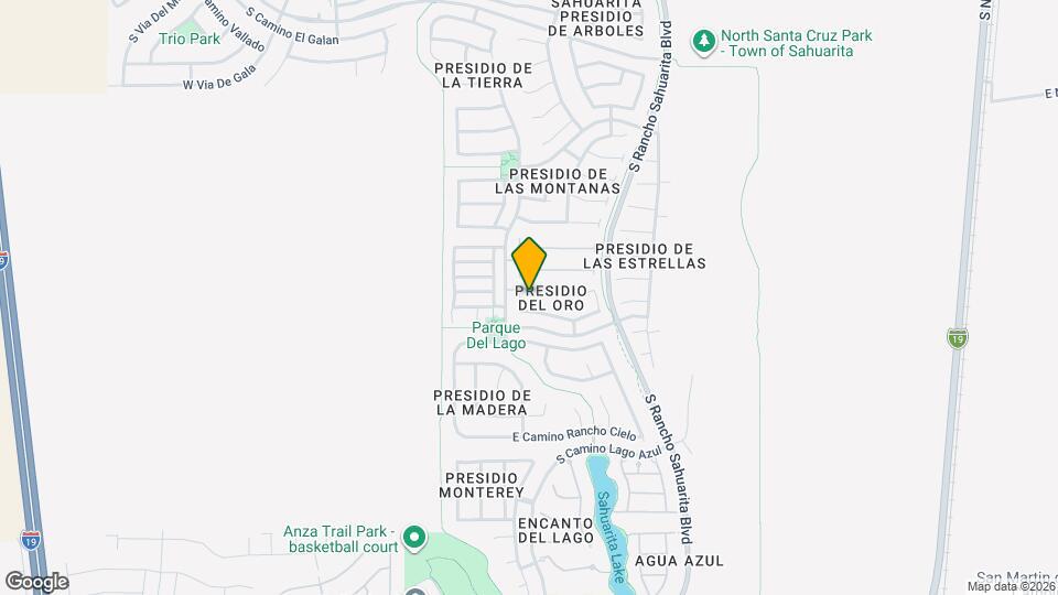 124 E Calle Puente Azul Map and Location Details