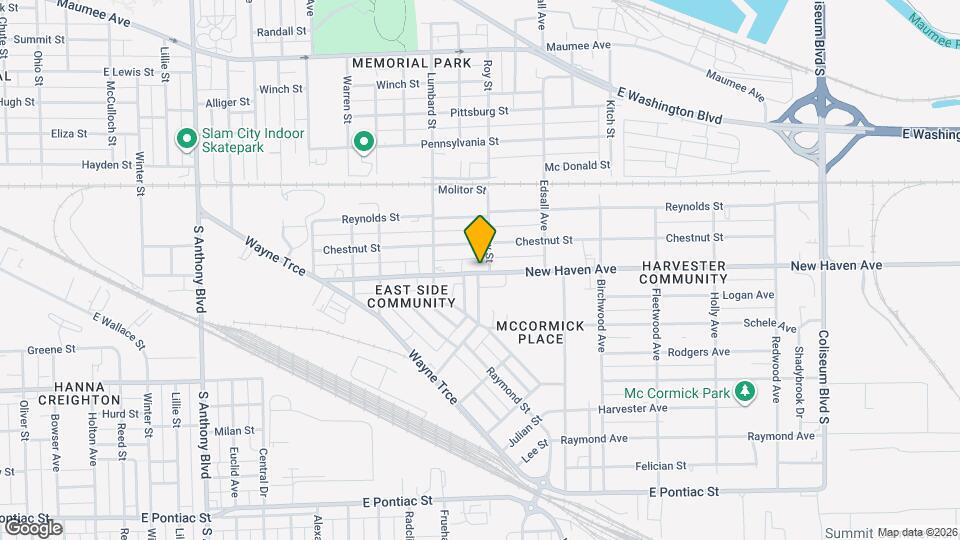 2729 New Haven Ave Map and Location Details