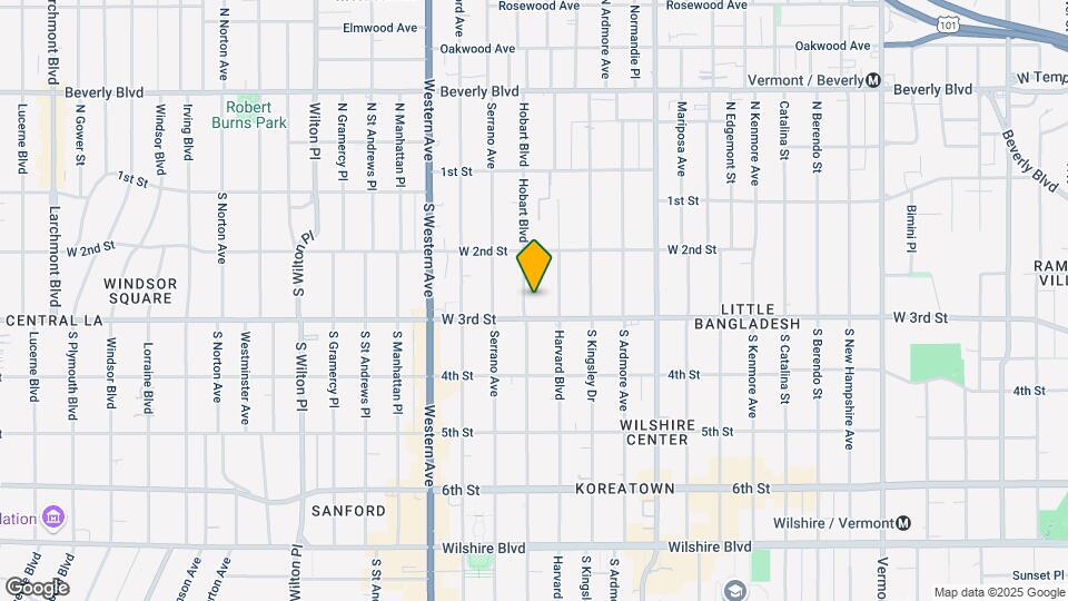 254 S Hobart Blvd Map and Location Details