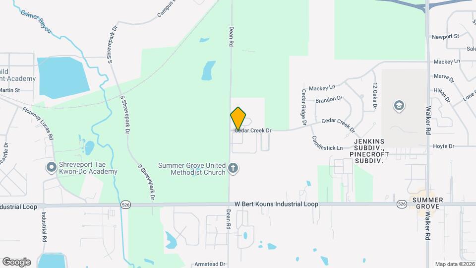 Cedar Creek Village Apartments Map and Location Details