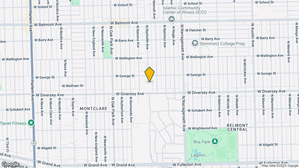 6560 W Diversey Ave Map and Location Details