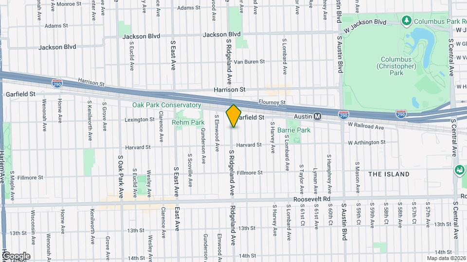 1024 S Ridgeland Ave Map and Location Details