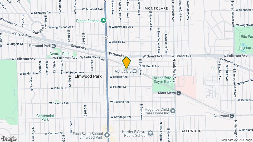 2320 N Nordica Ave Map and Location Details