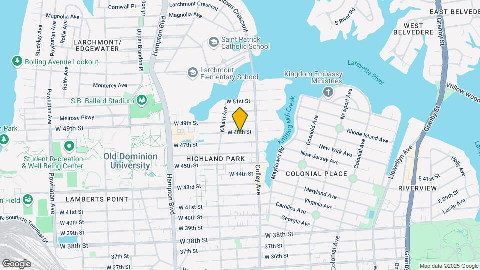 833 W 48th St Map and Location Details
