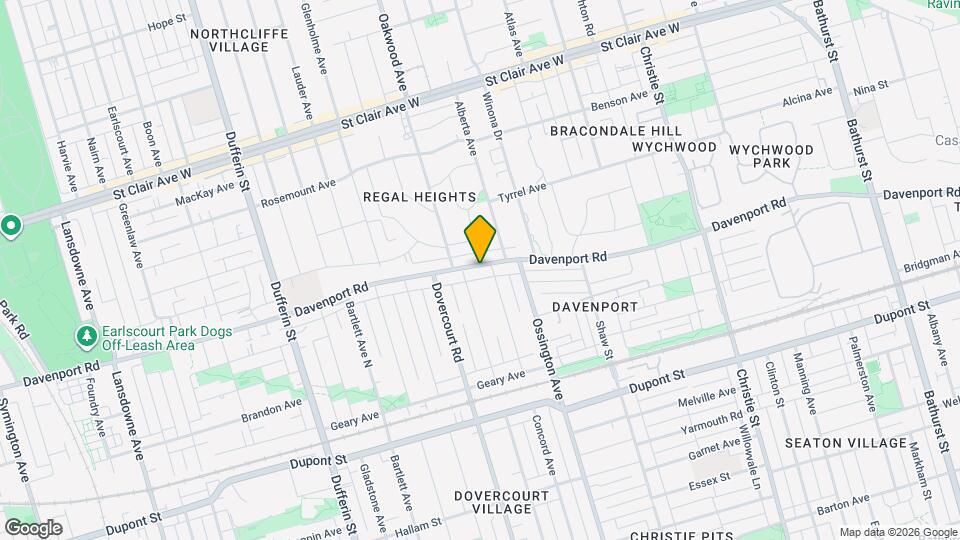 1169 Davenport Rd Map and Location Details