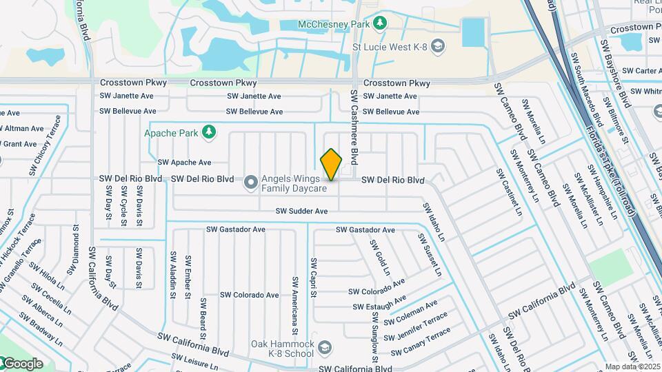 1306 SW Del Rio Blvd Map and Location Details
