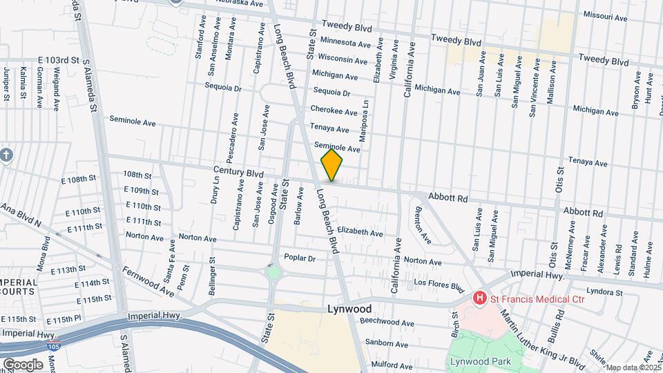3320-3324 Martin Luther King Jr Blvd Mapa y Detalles de la Ubicación