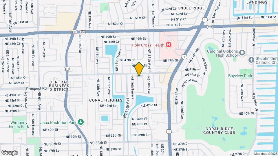4440 NE 17th Ave Mapa y Detalles de la Ubicación