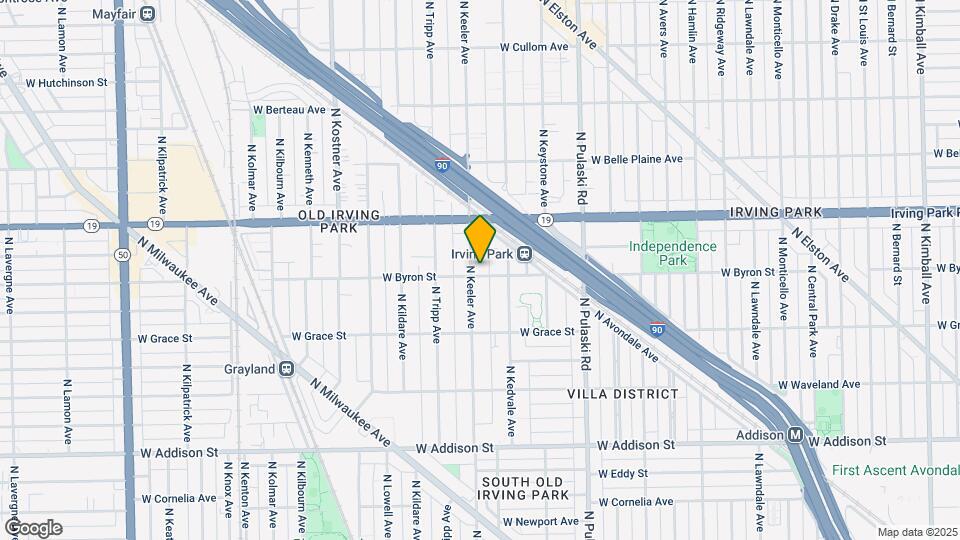 3905 N Keeler Ave Map and Location Details