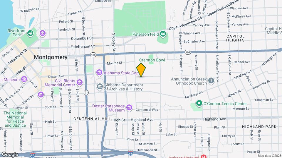 1008 Pelham St Map and Location Details