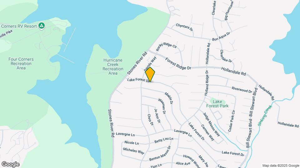 421 Lake Forest Dr Map and Location Details