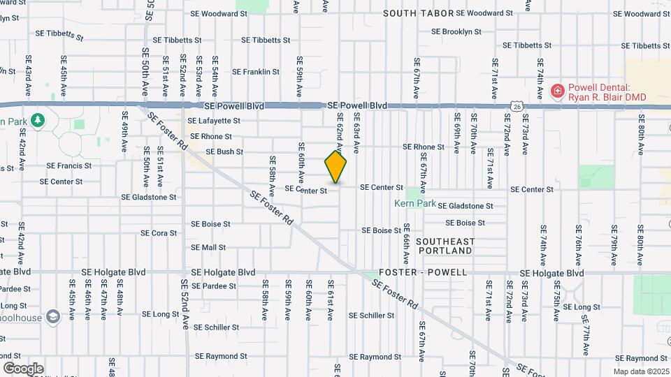 3937 SE 62nd Ave-Unit -B Map and Location Details