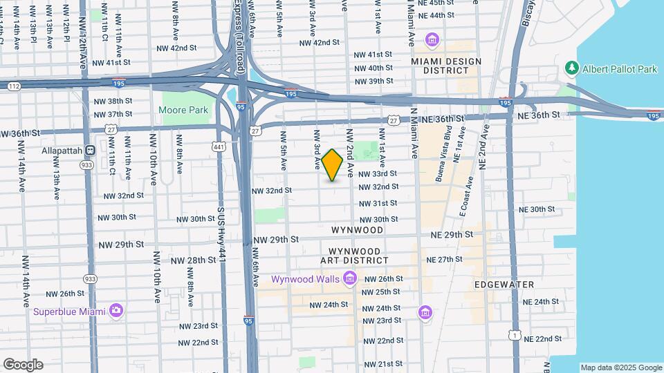 245 NW 32nd St Map and Location Details