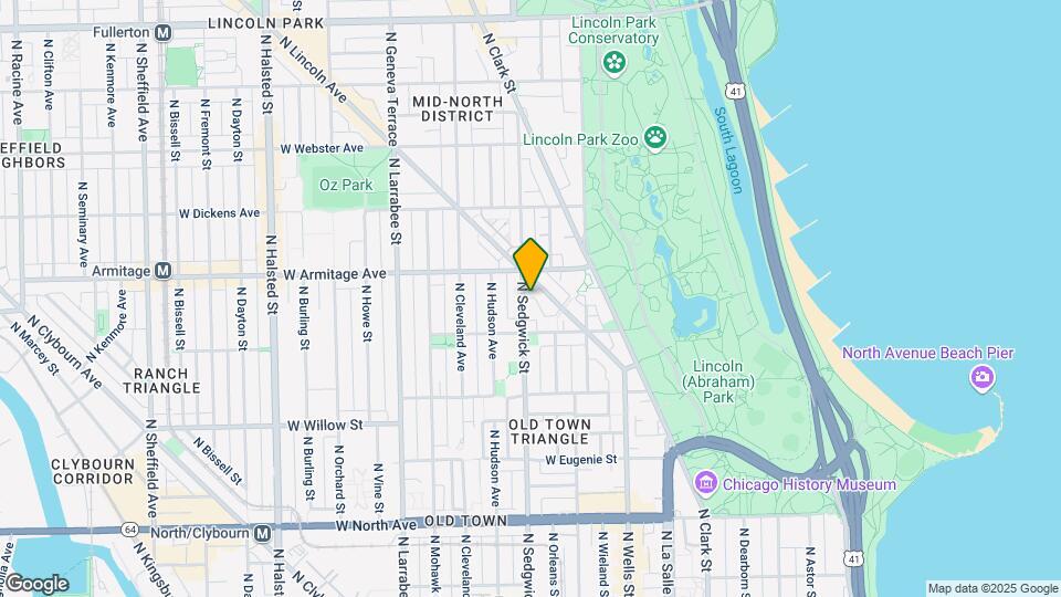 1933 N Sedgwick St Map and Location Details