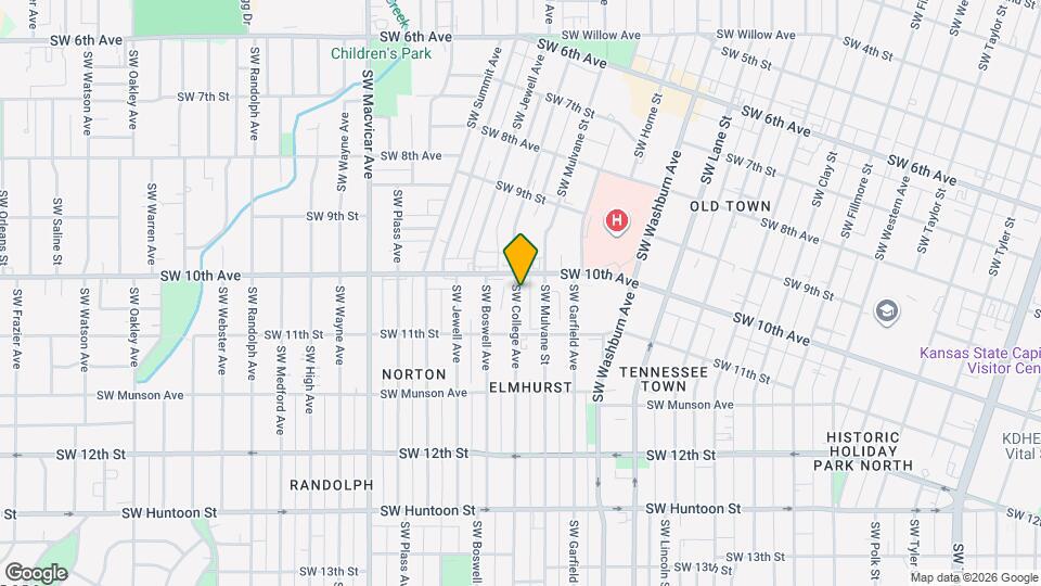 1016 SW College Ave Map and Location Details