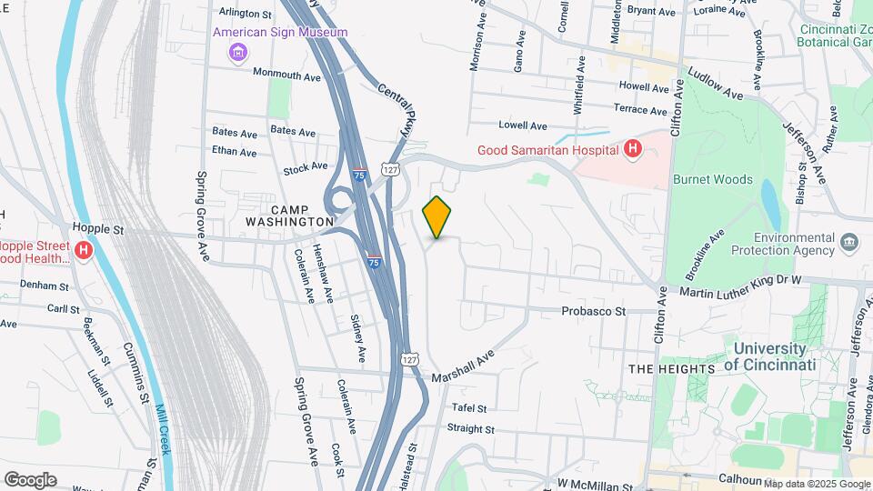 727 Riddle Rd Map and Location Details