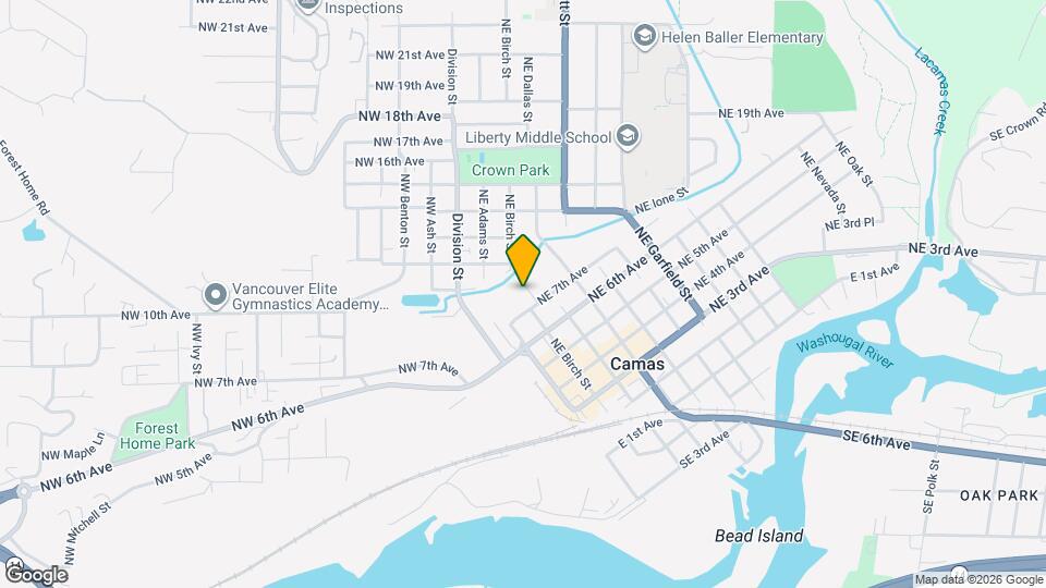 727 NE Birch St Mapa y Detalles de la Ubicación