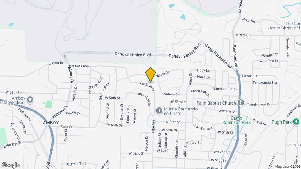5900 Foxboro Dr Map and Location Details