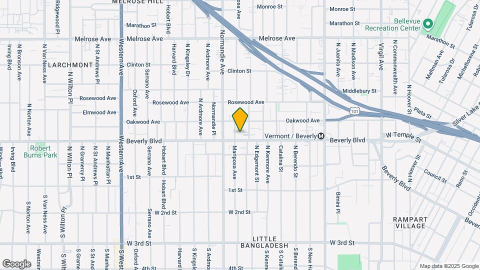 314 1/4 Mariposa Ave Map and Location Details