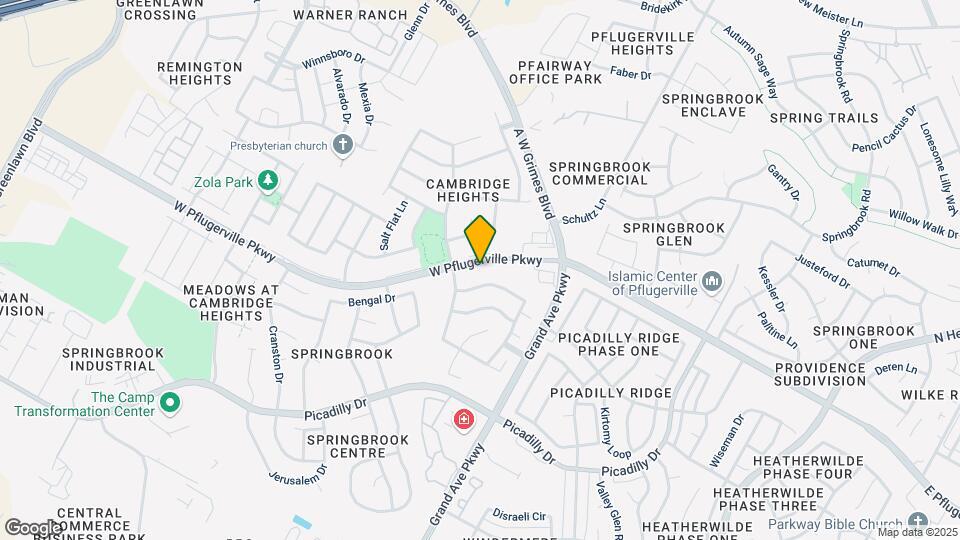 1425 W Pflugerville Pkwy Map and Location Details