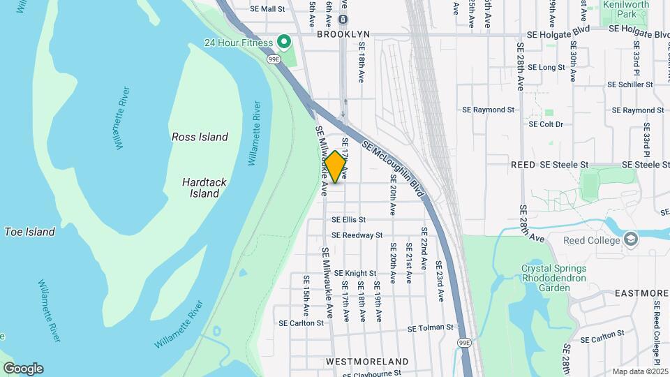 1616 SE Insley St Map and Location Details