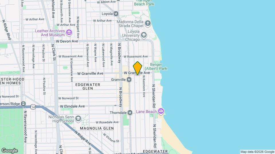 6161 N Winthrop Ave Mapa y Detalles de la Ubicación