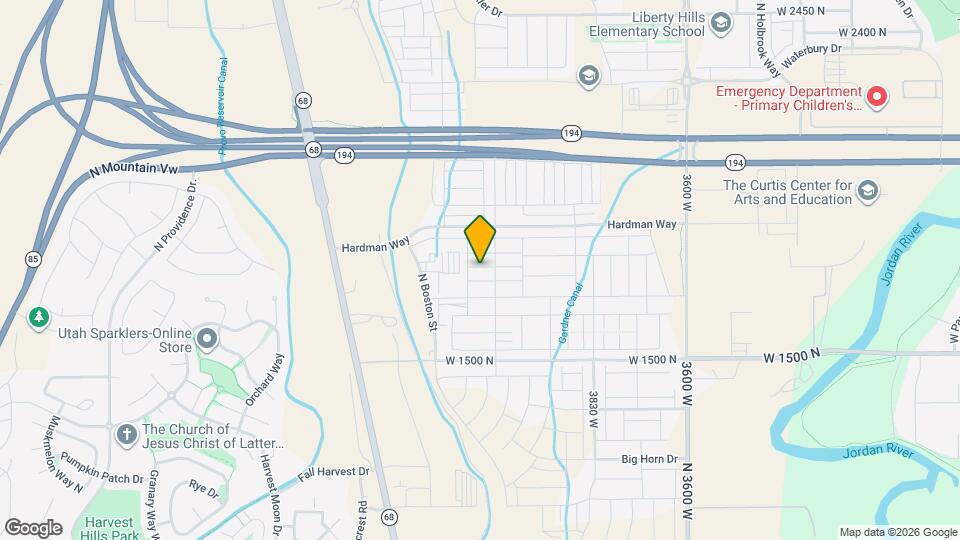 4133 W 1760 N Map and Location Details