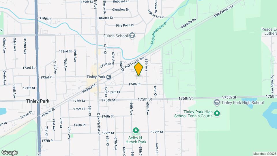 6537 173rd Pl, Unit 1B Map and Location Details