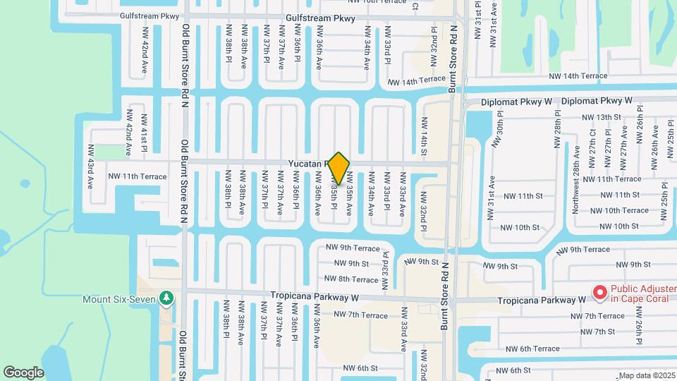 1029 NW 35th Pl Map and Location Details