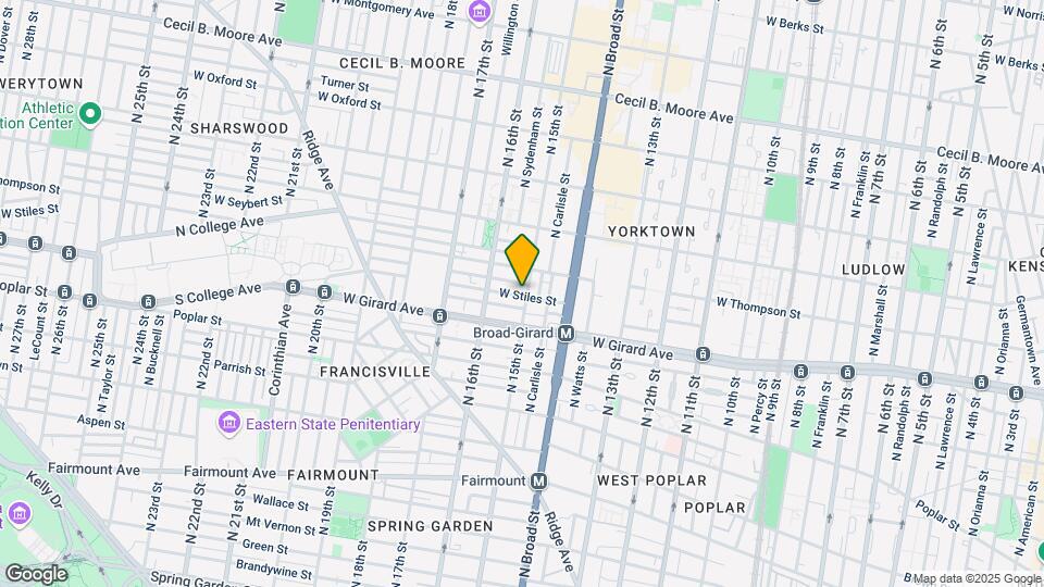 1232 N 15th St, Unit B Map and Location Details