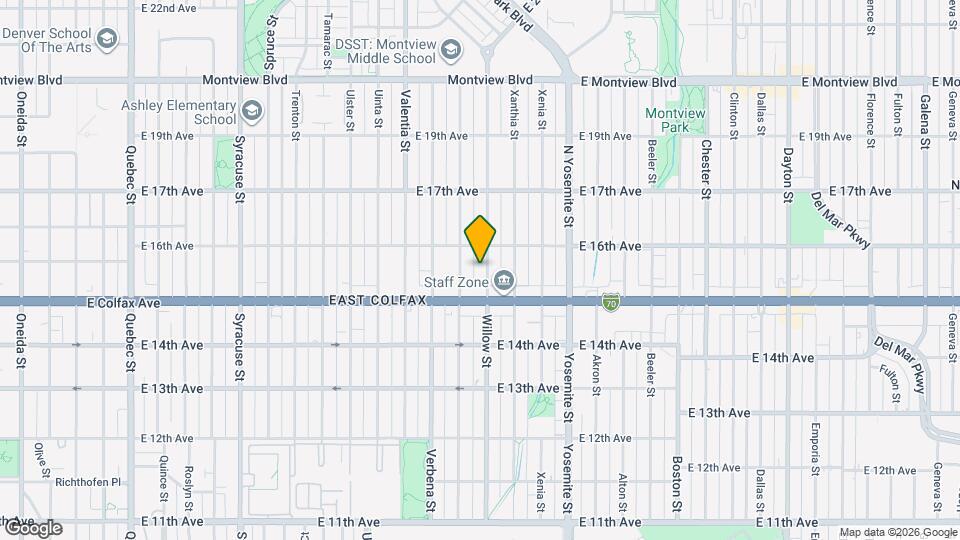 1531 Willow St Map and Location Details