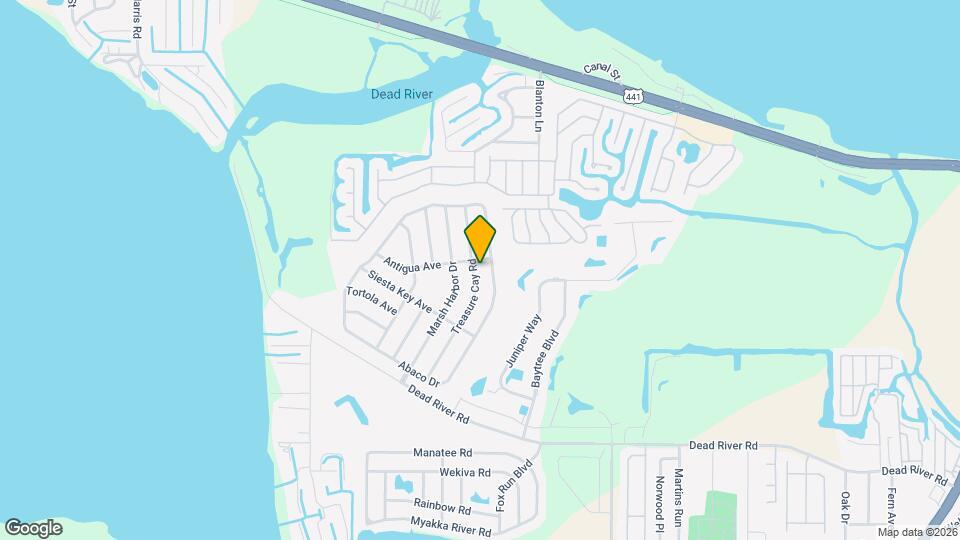 4611 Treasure Cay Rd Map and Location Details