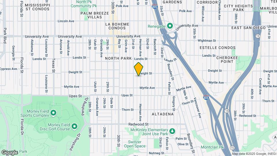 3570 Herman Ave Map and Location Details