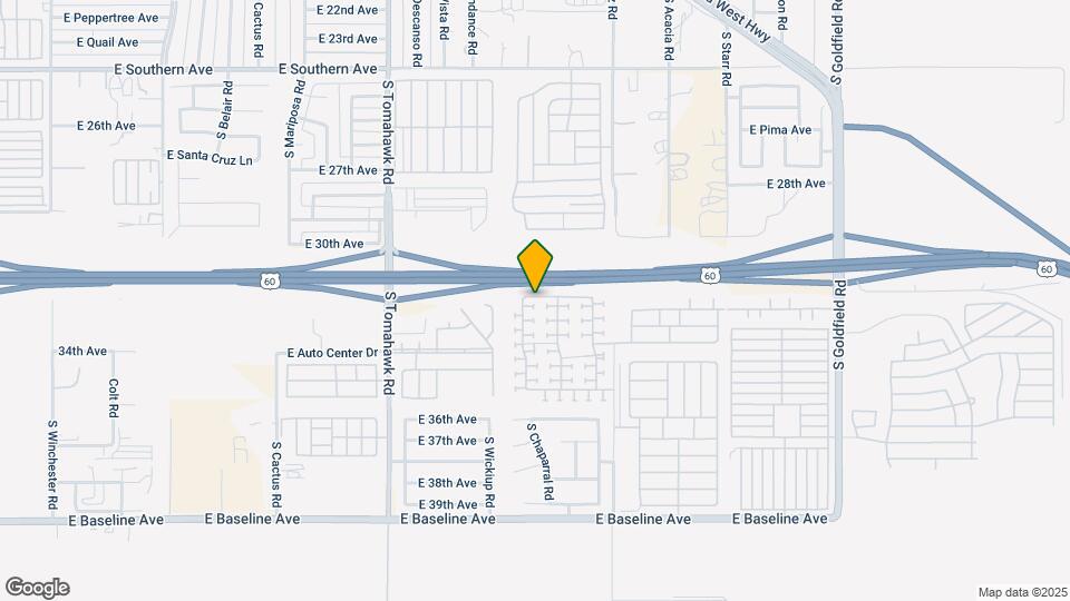 3241 S Chaparral Rd Map and Location Details