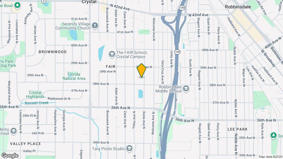 3815 Xenia Ave N Map and Location Details