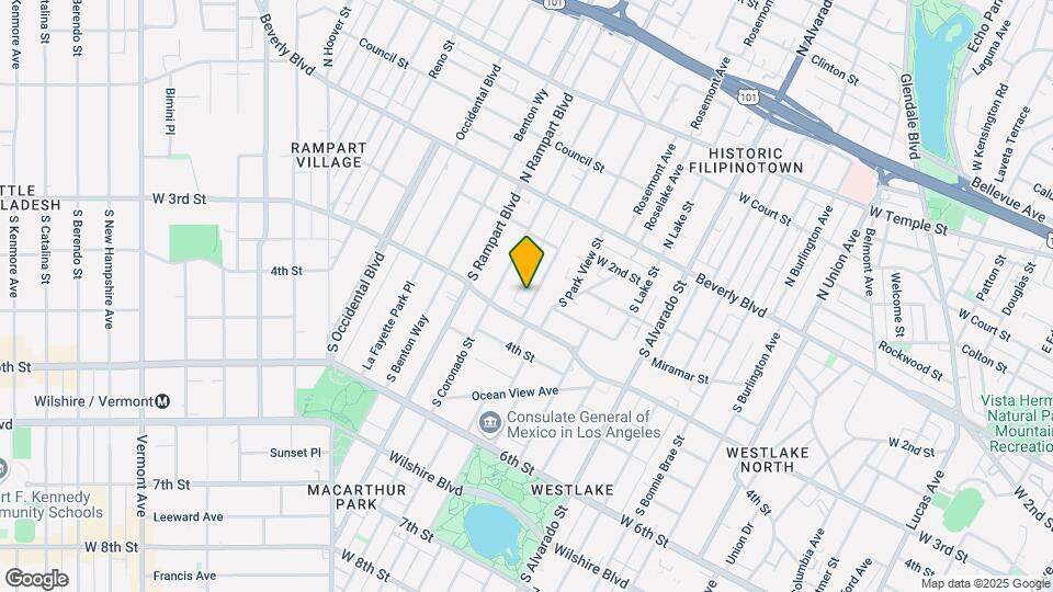 261 S Carondelet St Map and Location Details