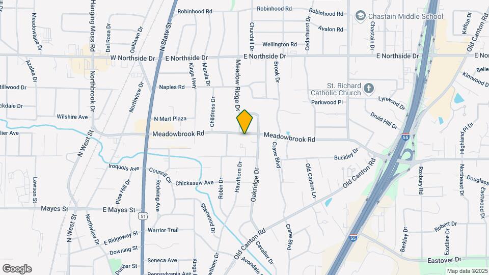 715 Meadowbrook Rd Map and Location Details
