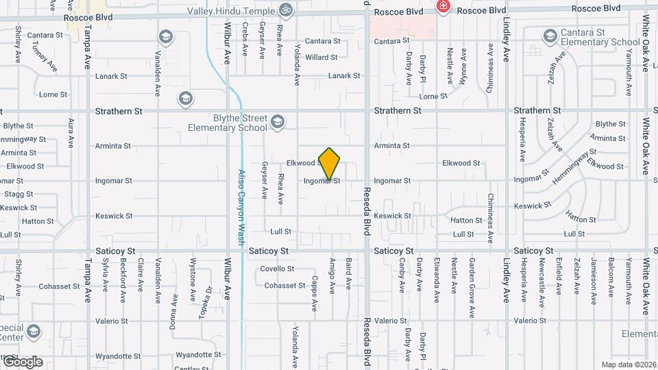 18600 Ingomar St Map and Location Details