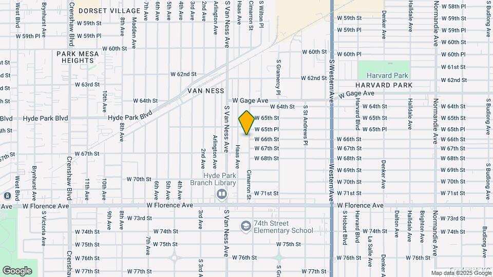 6581 Cimarron St Map and Location Details