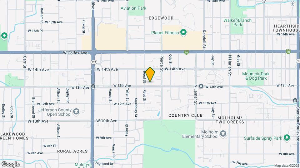 6941 W 13th Ave Map and Location Details