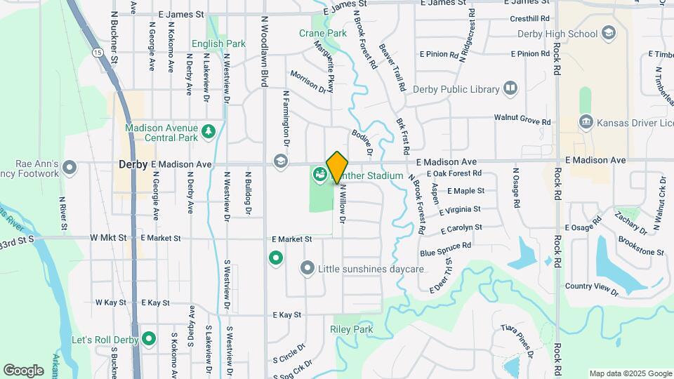 307 N Willow Dr Map and Location Details