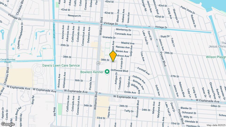 3740 Martinique Ave Mapa y Detalles de la Ubicación